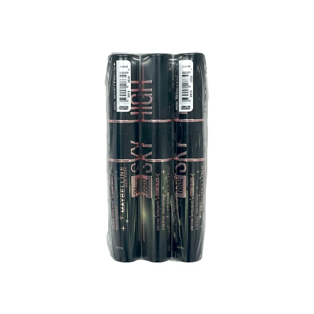 3x Maybelline Lash Sensational Sky High Mascara Cosmic Black
