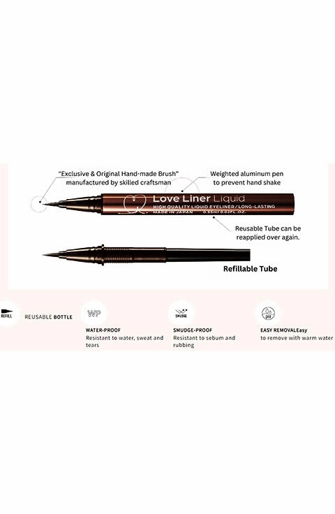[MSH] Love Liner Liquid Eyeliner Pen Waterproof - Dark Brown