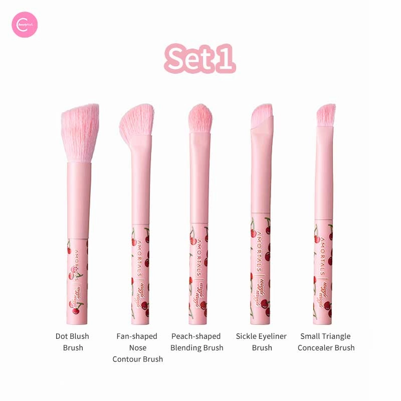AMORTALS X Wiggle Portable Makeup Brush Set