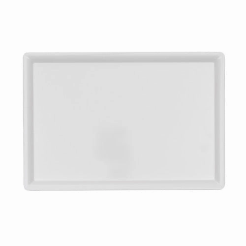 Arcata 922362 Melamine Rectangular Platter, White, 13-3/4" x 9-1/2"