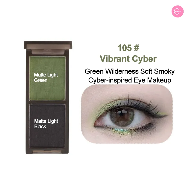 Biya Frosted Elegance Dual-Tone Eyeshadow Palette