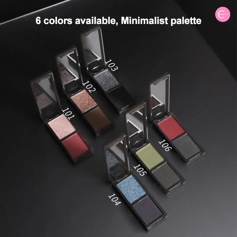 Biya Frosted Elegance Dual-Tone Eyeshadow Palette