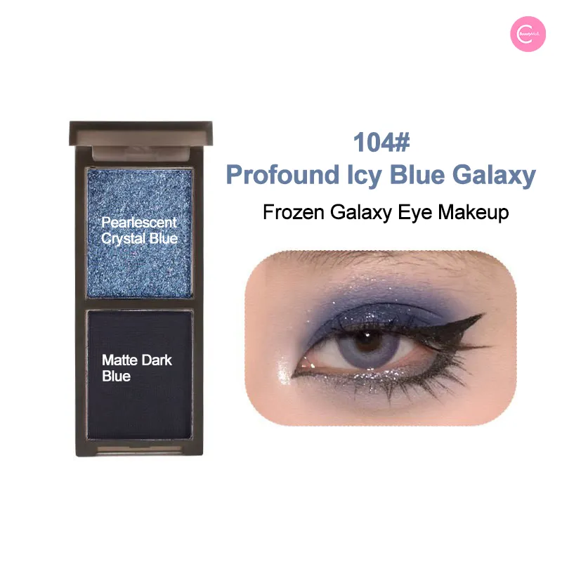 Biya Frosted Elegance Dual-Tone Eyeshadow Palette
