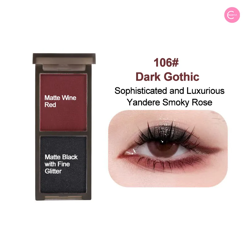 Biya Frosted Elegance Dual-Tone Eyeshadow Palette