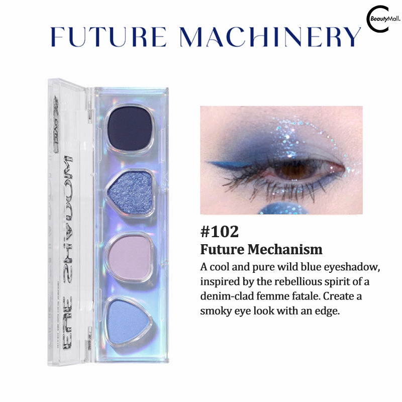 Biya Cyberpunk Four-Color Eyeshadow Palette