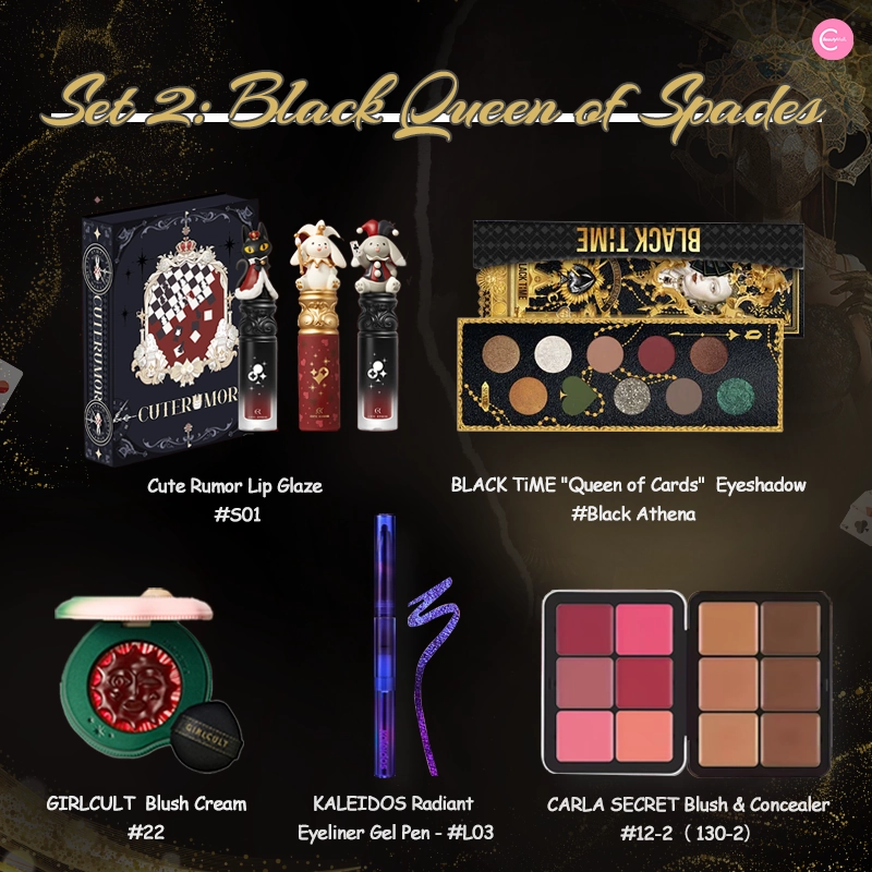 CBM Halloween "Black Queen of Spades" Cosplay Makeup Set