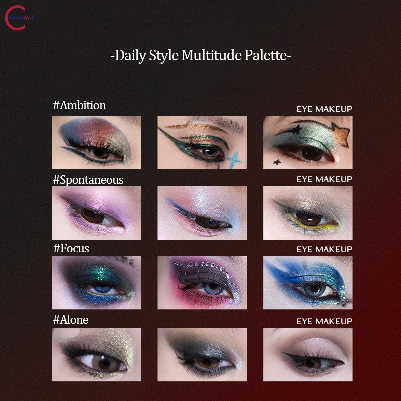 CHEERYEP (QIANYAN) 16-Color Natural Star Eye Shadow Palette - 02#Romcom