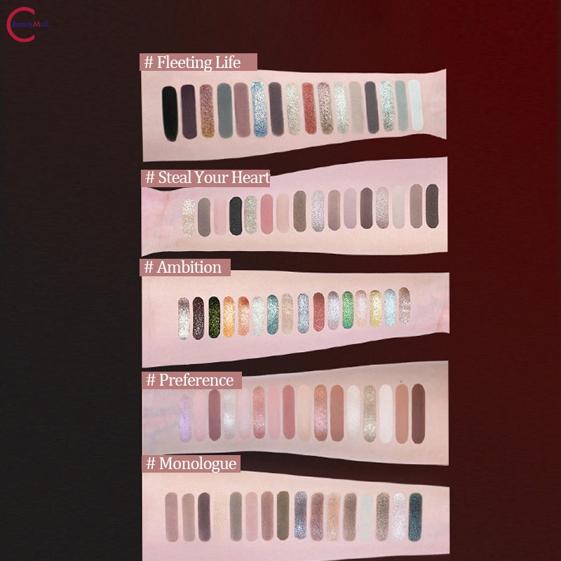 CHEERYEP (QIANYAN) 16-Color Natural Star Eye Shadow Palette - 05#Sizzard