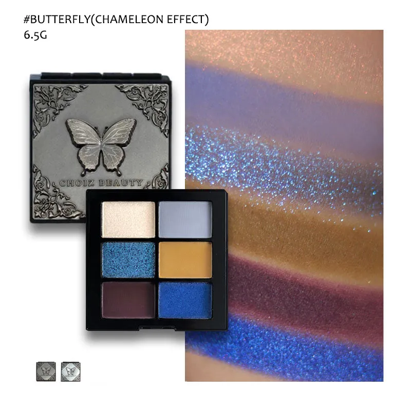 CHOIZ BEAUTY Insect Series 6-color Chameleon Eyeshadow Palette