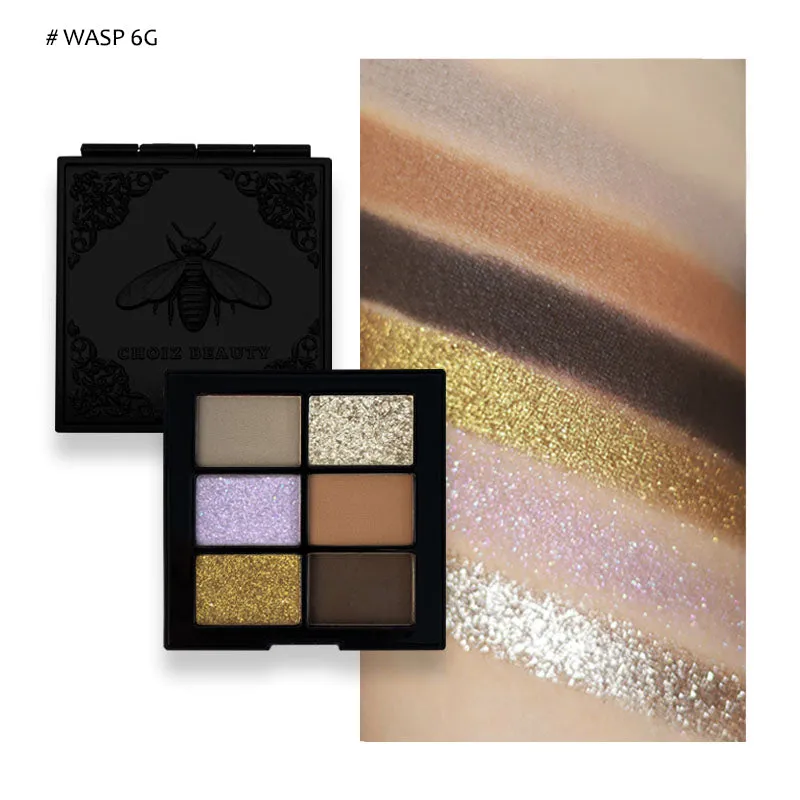 CHOIZ BEAUTY Insect Series 6-color Chameleon Eyeshadow Palette
