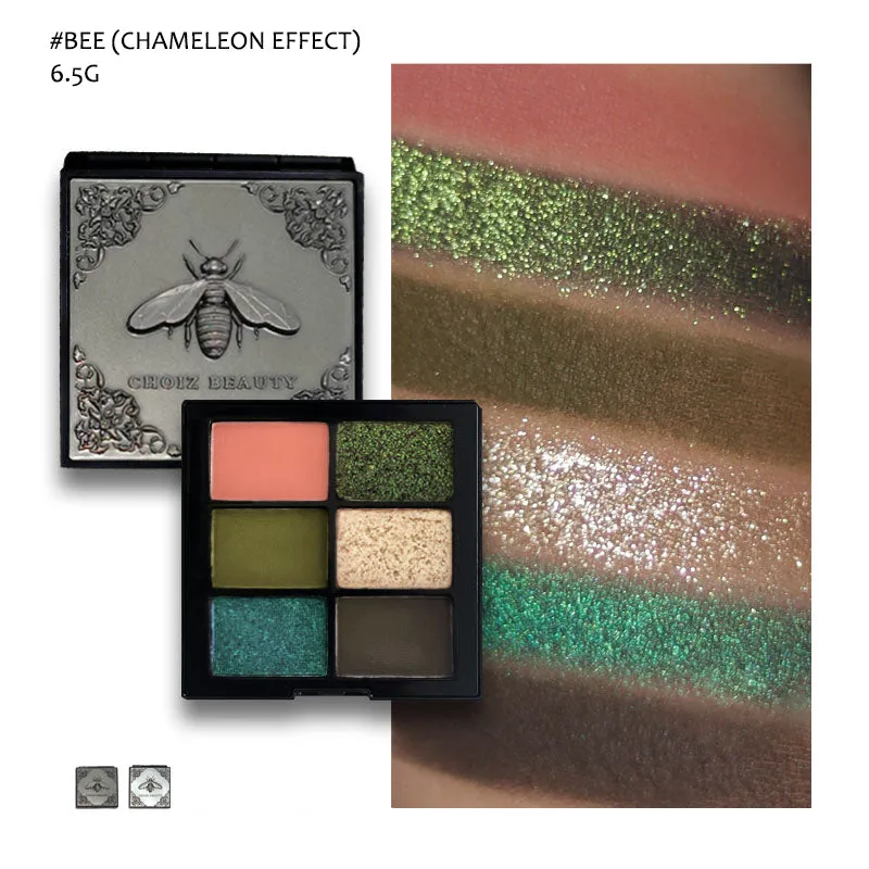 CHOIZ BEAUTY Insect Series 6-color Chameleon Eyeshadow Palette
