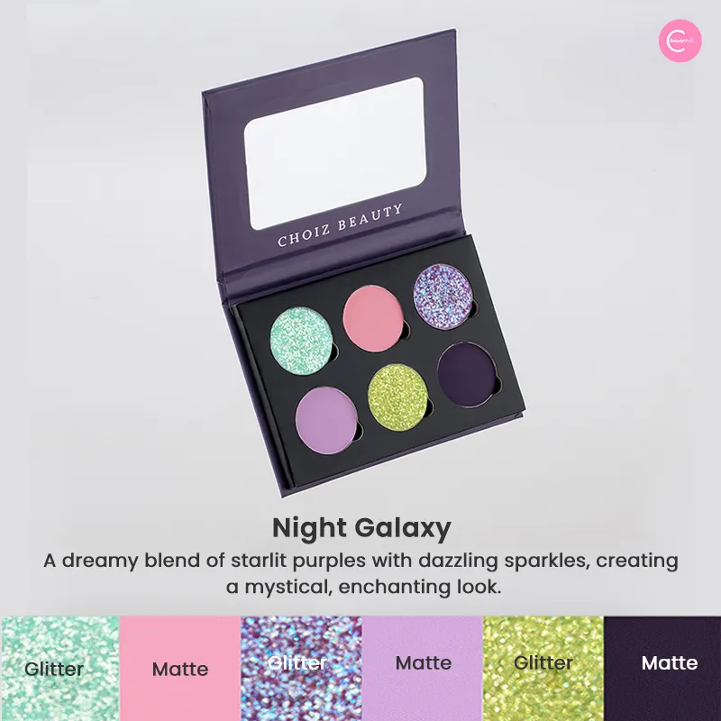 CHOIZ BEAUTY Night Galaxy 6-Color Eyeshadow Palette
