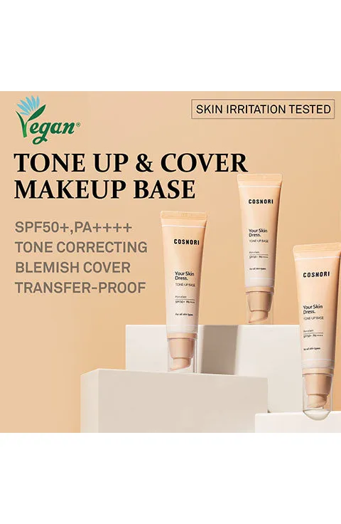 COSNORI Your Skin Dress Toneup Base SPF 50  PA     (50mL/1.69fl.oz)
