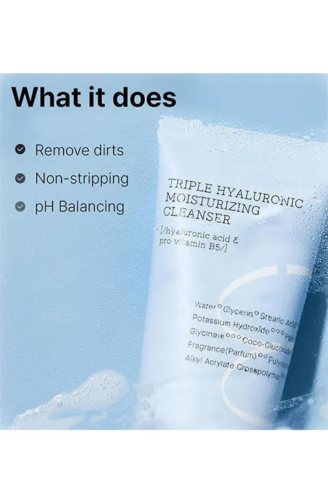 [COSRX Triple Hyaluronic Moisturizing Cleanser 150Ml