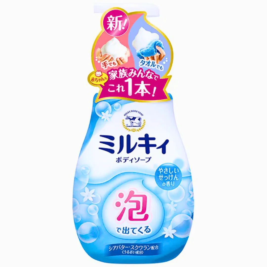 COW Milky Body Soap Soap Fragrance Bubble Foam Pump