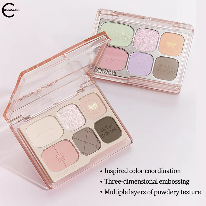 Everbab Butterfly Bow Series Six-Color Eyeshadow Palette