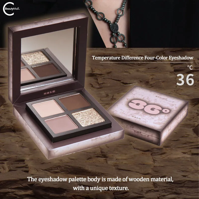 EXILEJOY Exile Paradise Temperature-Change Eyeshadow Palette - #36℃ (Gray & Pink)