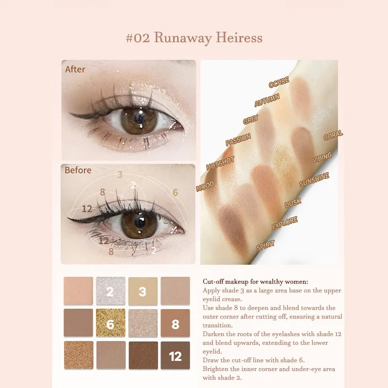 Febble Fantasy Carnival 12-Color Eyeshadow Palette