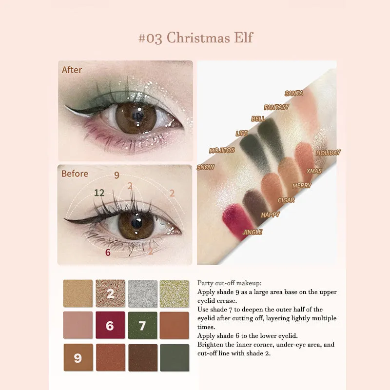 Febble Fantasy Carnival 12-Color Eyeshadow Palette