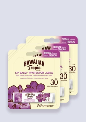 Hawaiian Tropic Lip Balm. Tropical - SPF 30 - 3 Pack
