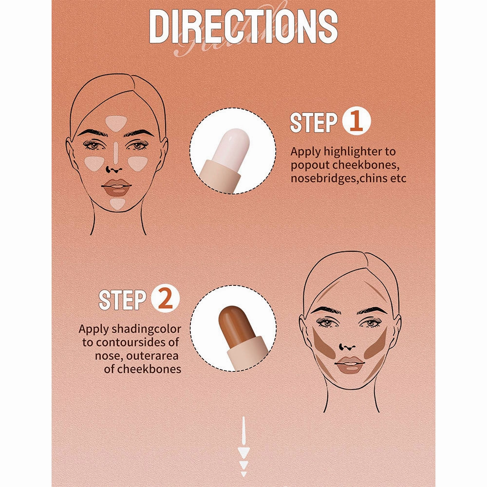 Hello Kiss 2-In-1 Three Dimensional Concealer Stick 01 4g