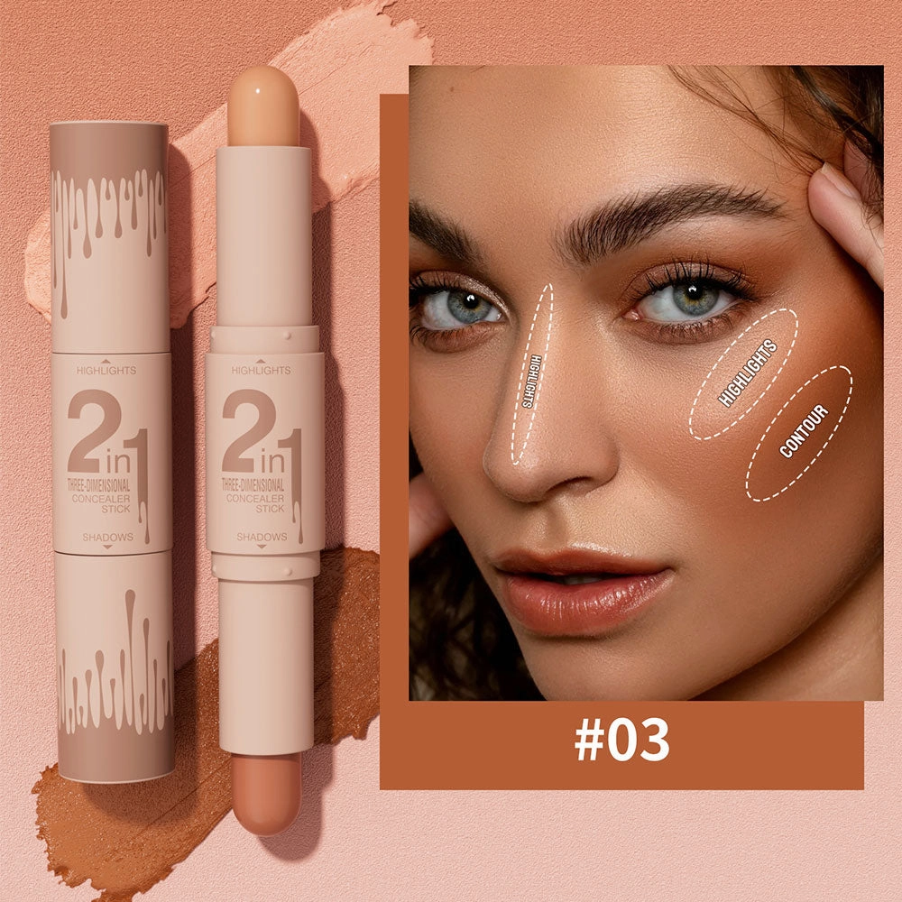 Hello Kiss 2-In-1 Three Dimensional Concealer Stick 03 4g