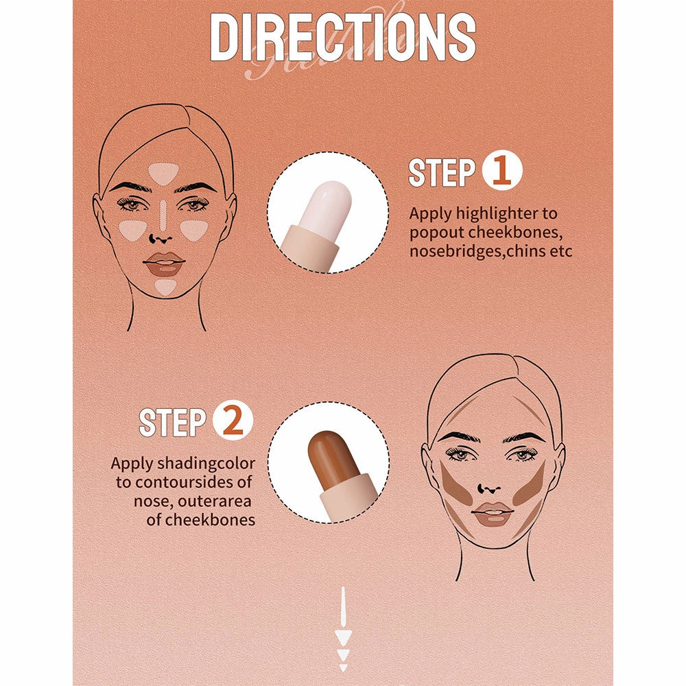 Hello Kiss 2-In-1 Three Dimensional Concealer Stick 04 4g
