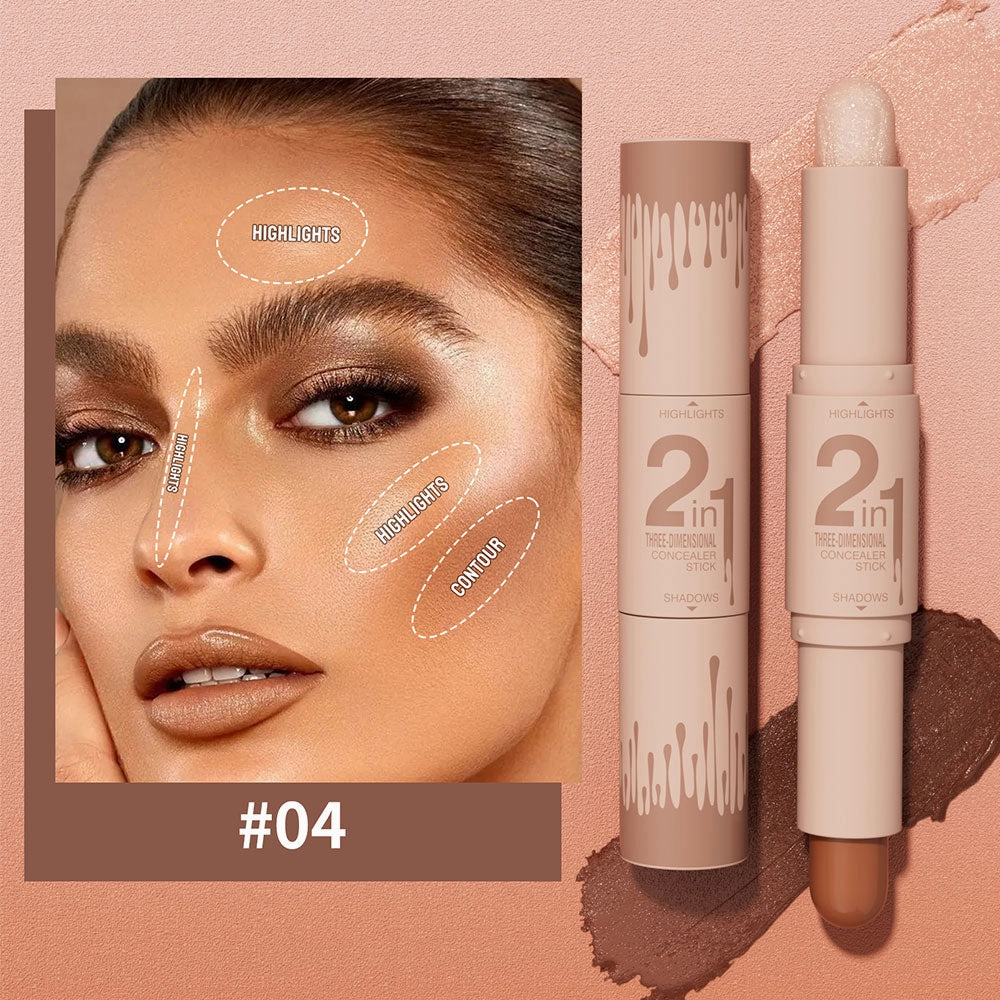 Hello Kiss 2-In-1 Three Dimensional Concealer Stick 04 4g