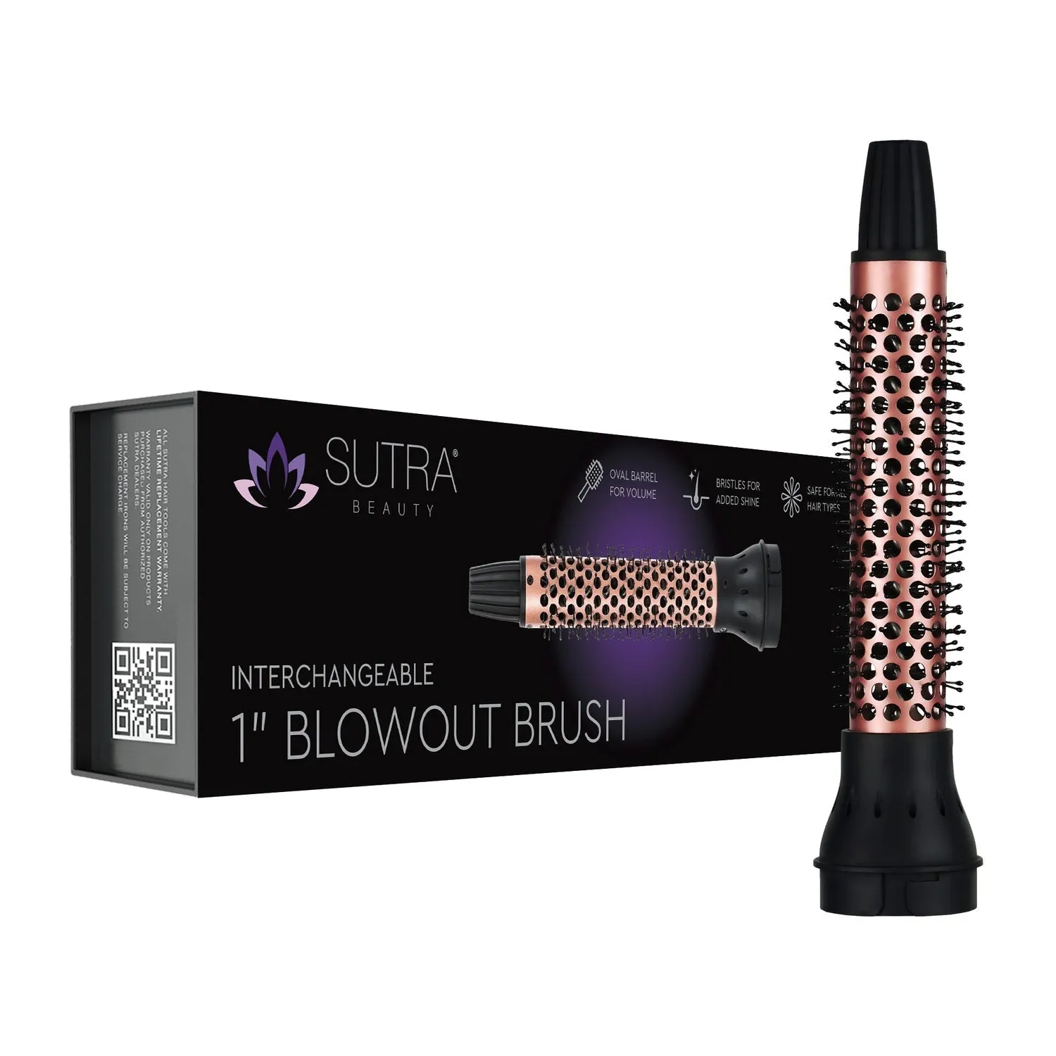Interchangeable 2" Blowout Brush with 1" and 3" Attachments