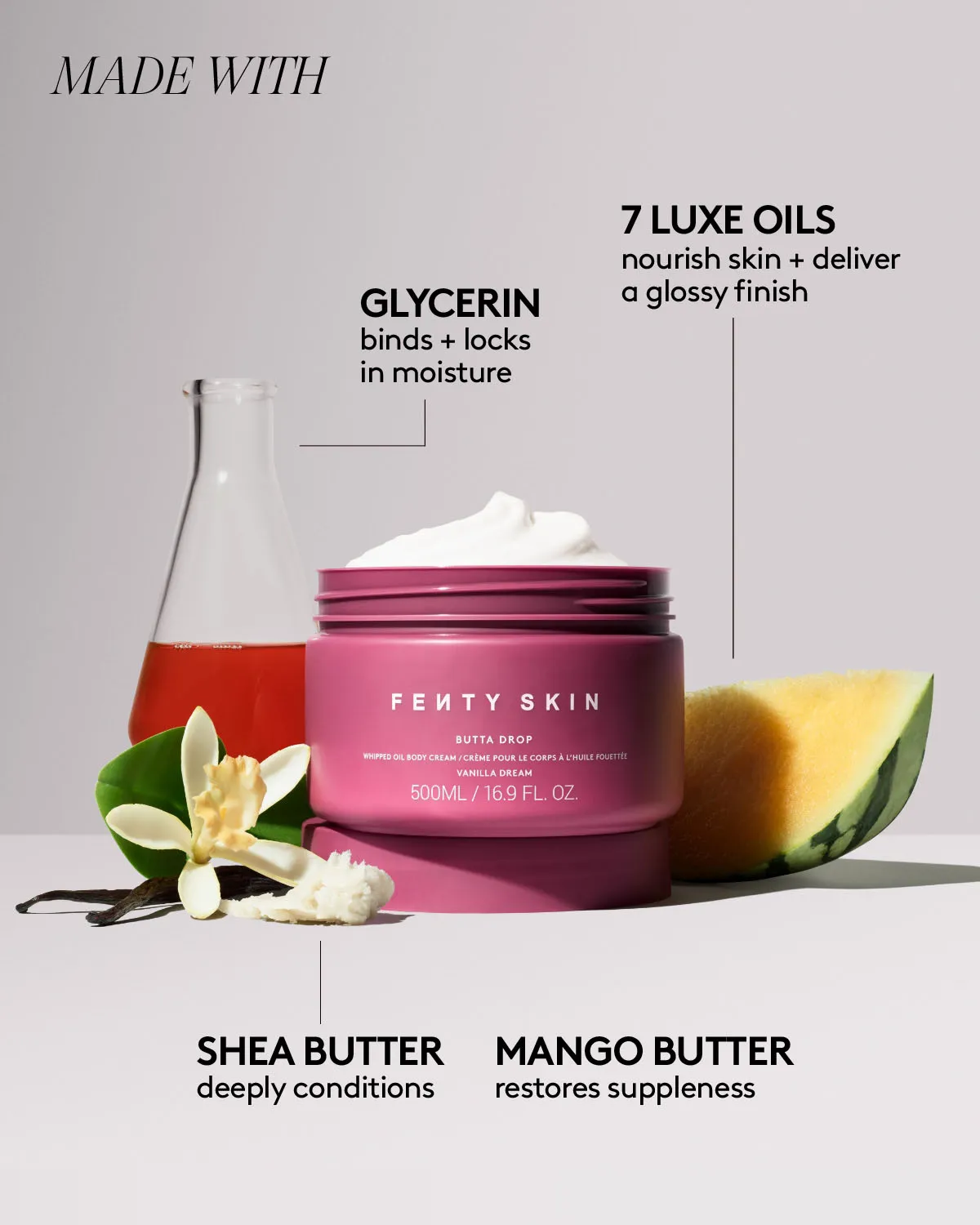 Jumbo Butta Drop Whipped Oil Body Cream with Tropical Oils   Shea Butter — Vanilla Dream