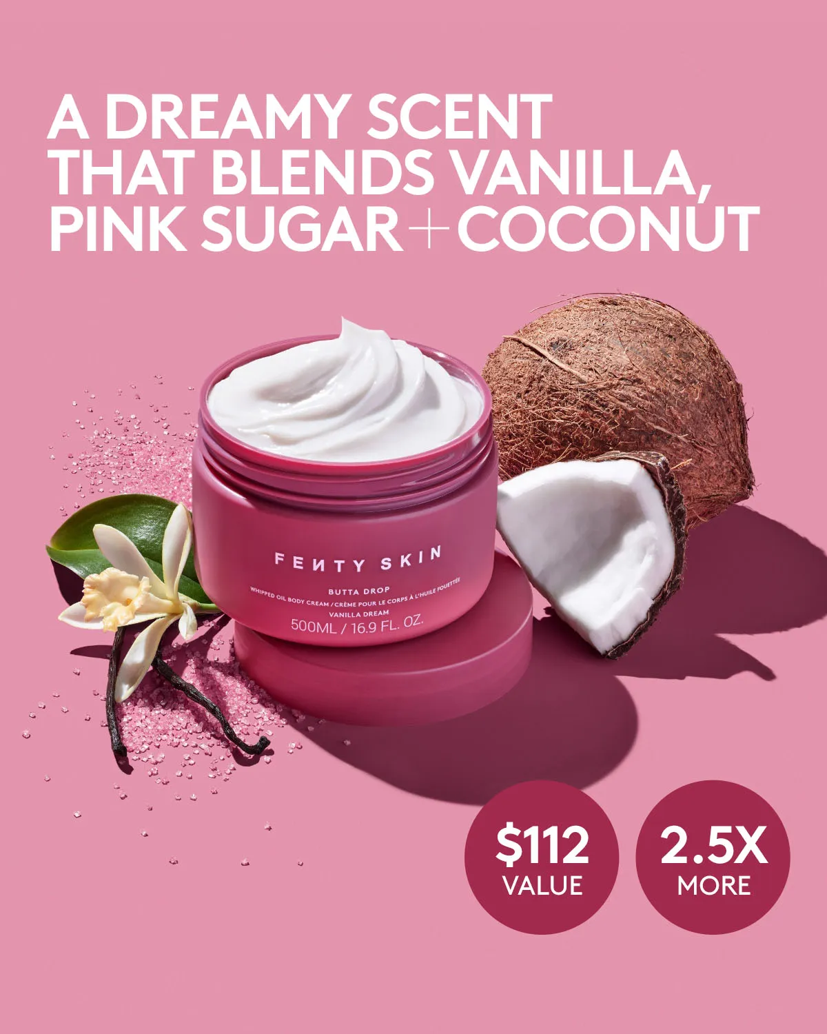 Jumbo Butta Drop Whipped Oil Body Cream with Tropical Oils   Shea Butter — Vanilla Dream