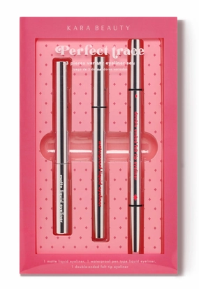 KARA BEAUTY - PERFECT TRACE 3 PIECE EYELINER SET (1SET)