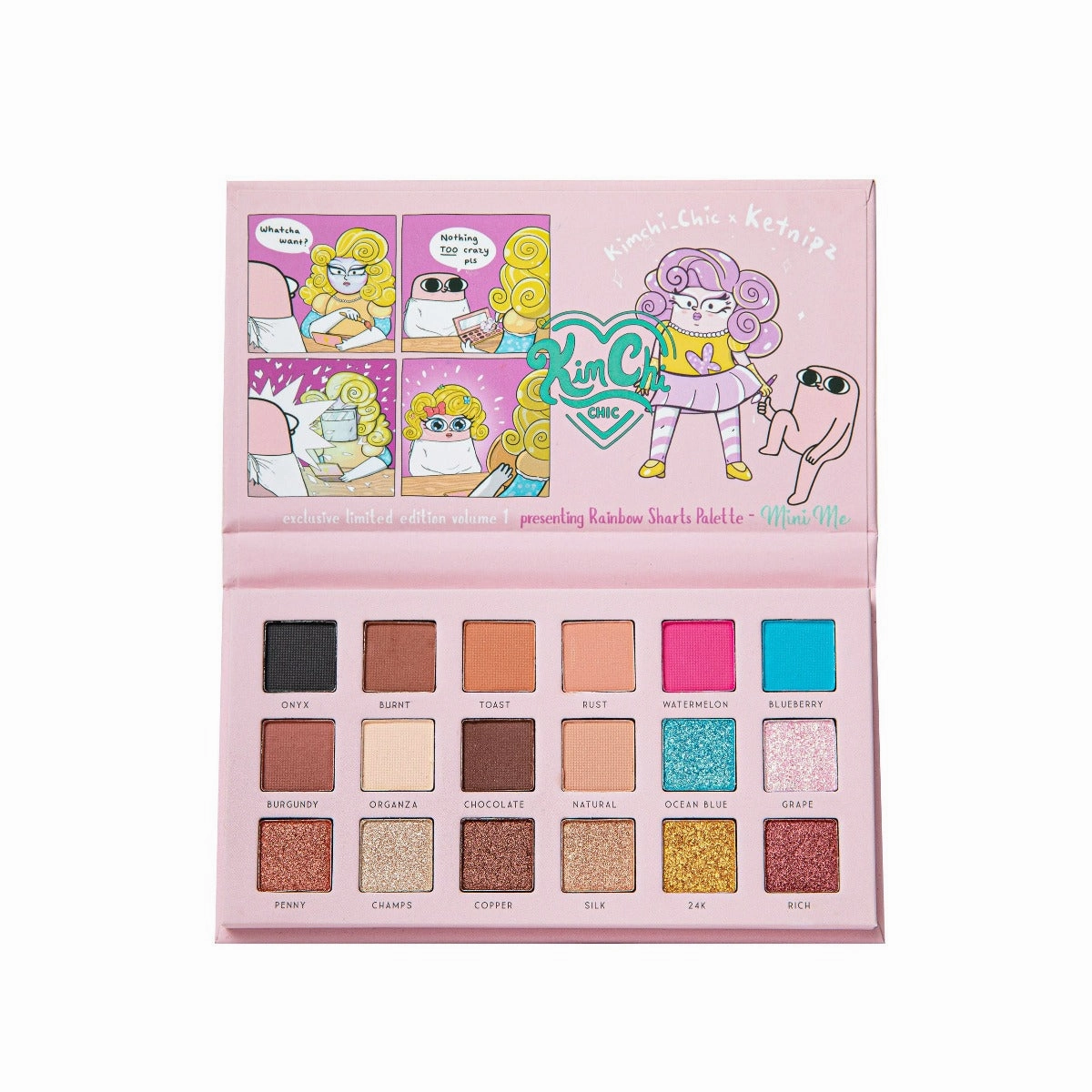 KIMCHI X KETNIPZ: Rainbow Sharts Mini Me Shadow Palette