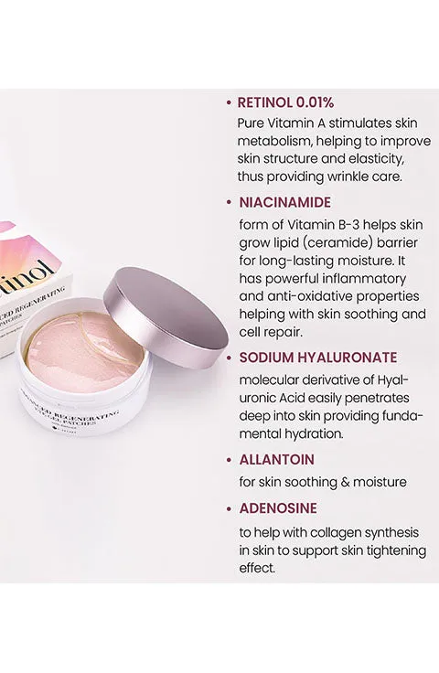 [KSECRET] Retinol Advanced Regenerating  Eye Gel Patches (60Ea)