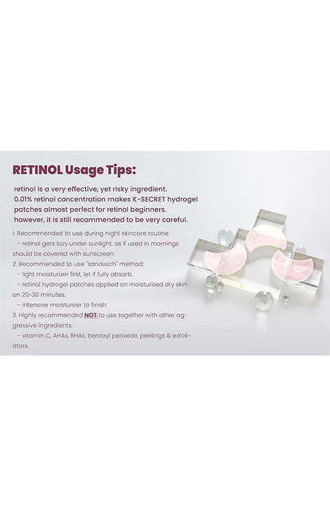 [KSECRET] Retinol Advanced Regenerating  Eye Gel Patches (60Ea)