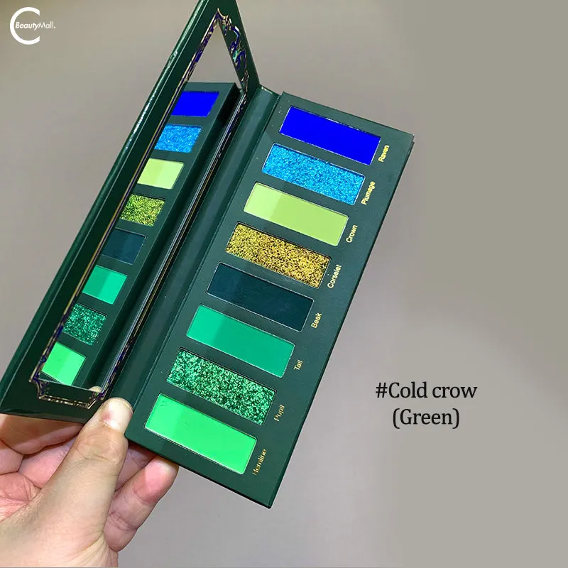 Narimi "Back to the 90s" Eyeshadow Palette - #03 Cold crow (Green)