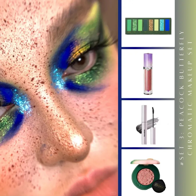 Narimi "Back to the 90s" Eyeshadow Palette - #03 Cold crow (Green)