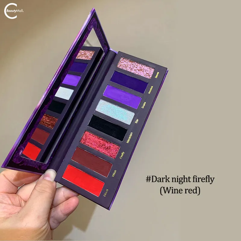 Narimi "Back to the 90s" Eyeshadow Palette - #09 Dark night firefly (Wine red)