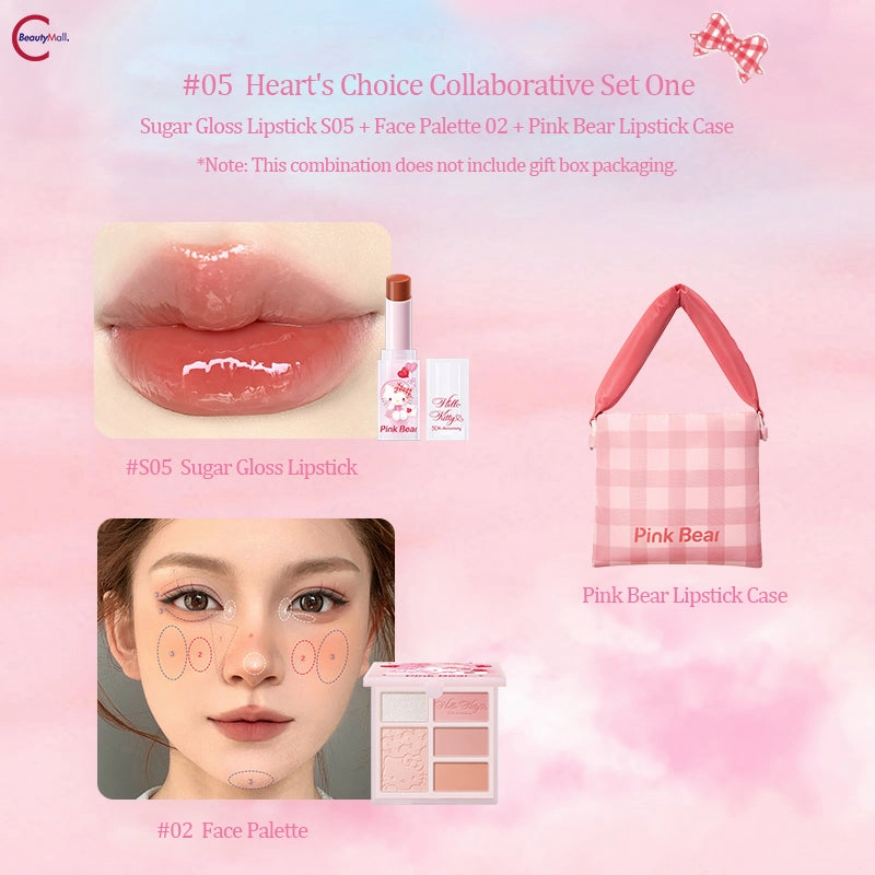 Pink Bear x Hello Kitty Collaboration Nourishing Lipstick Gift Set