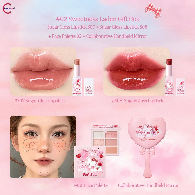 Pink Bear x Hello Kitty Collaboration Nourishing Lipstick Gift Set