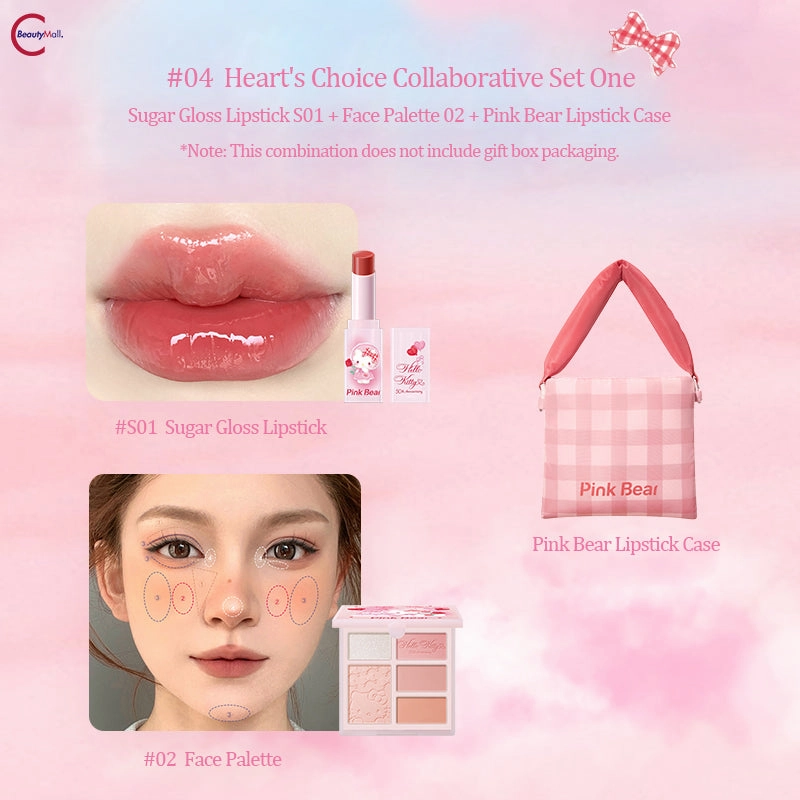 Pink Bear x Hello Kitty Collaboration Nourishing Lipstick Gift Set