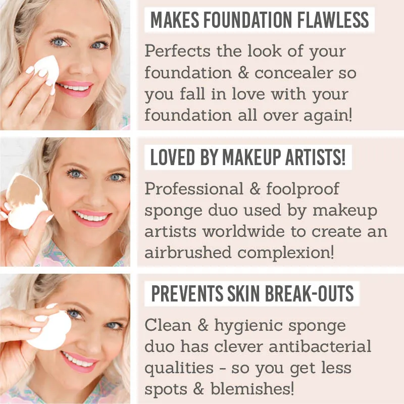 Pure Luxury Makeup Sponge Duo
