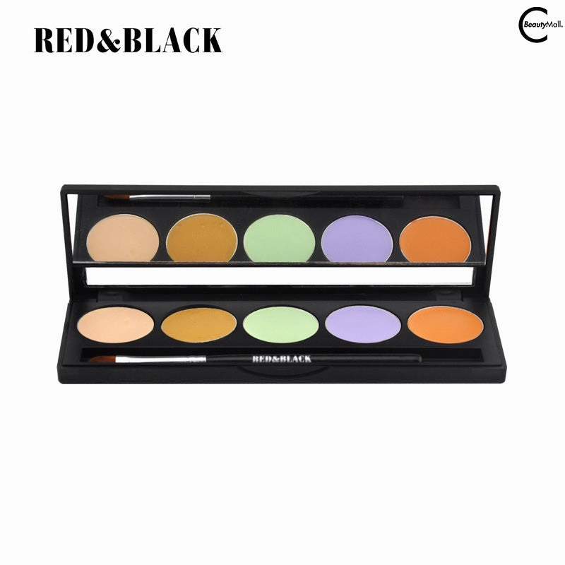 RED & BLACK Five-Color Concealer Palette