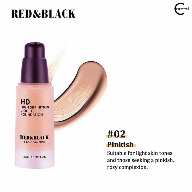 RED & BLACK Mineral HD Liquid Foundation