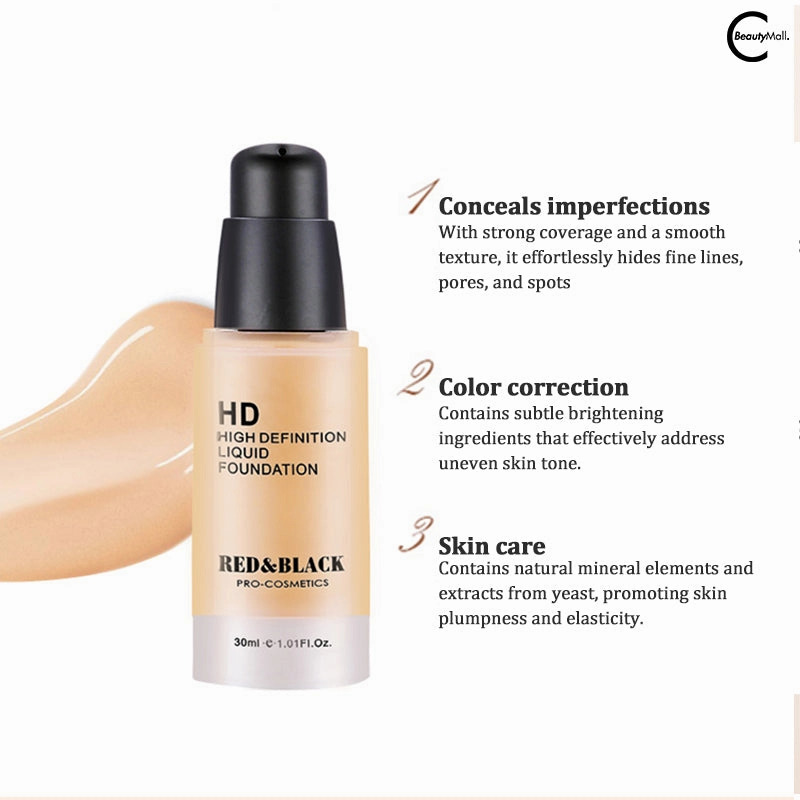 RED & BLACK Mineral HD Liquid Foundation