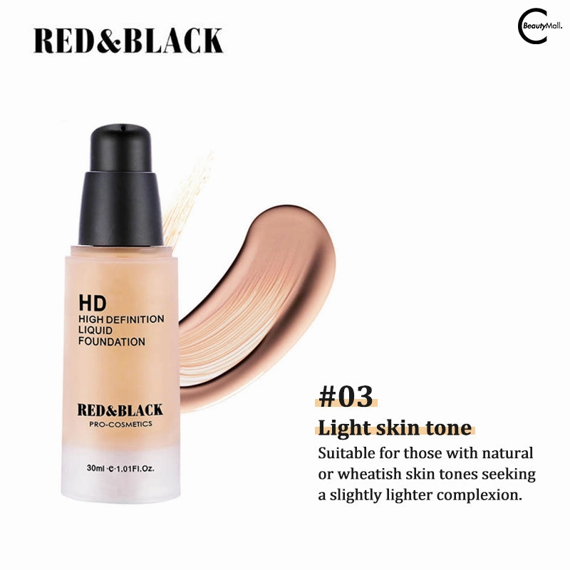 RED & BLACK Mineral HD Liquid Foundation