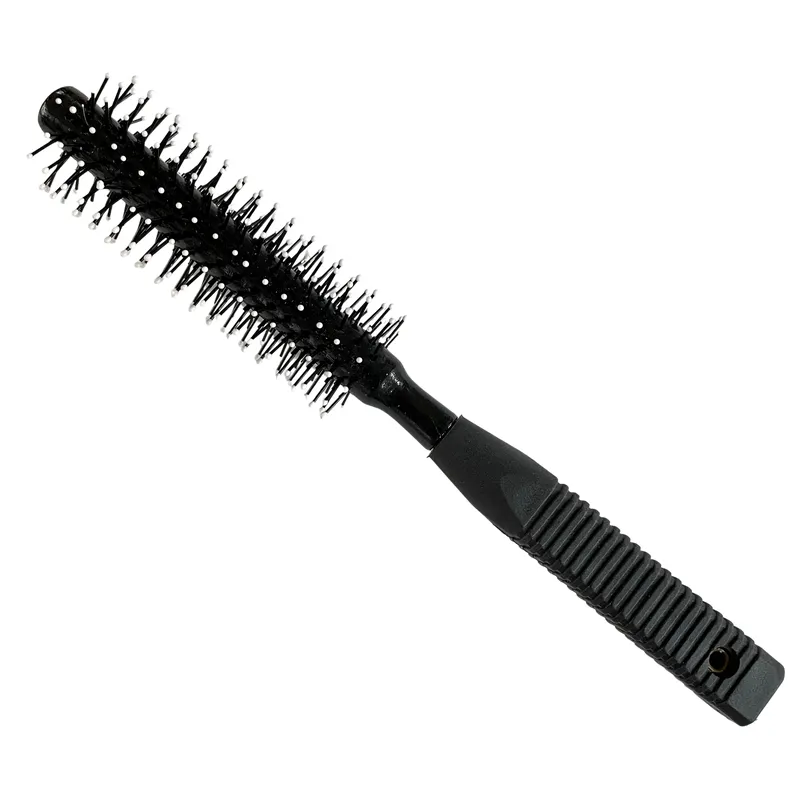 Round Tip Wooden Round Brush with Plastic Handle