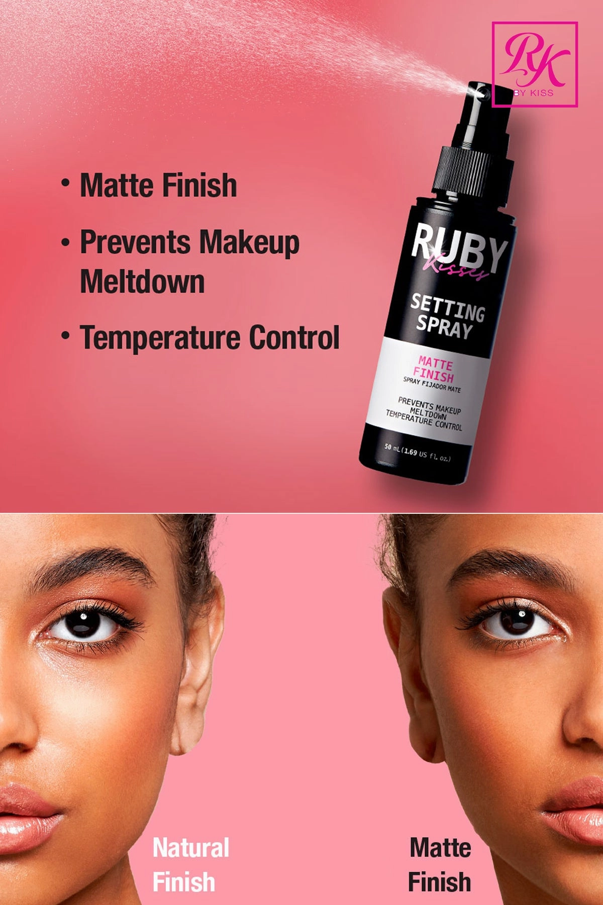 RUBY KISS BY KISS NEVER TOUCH UP SETTING SPRAY