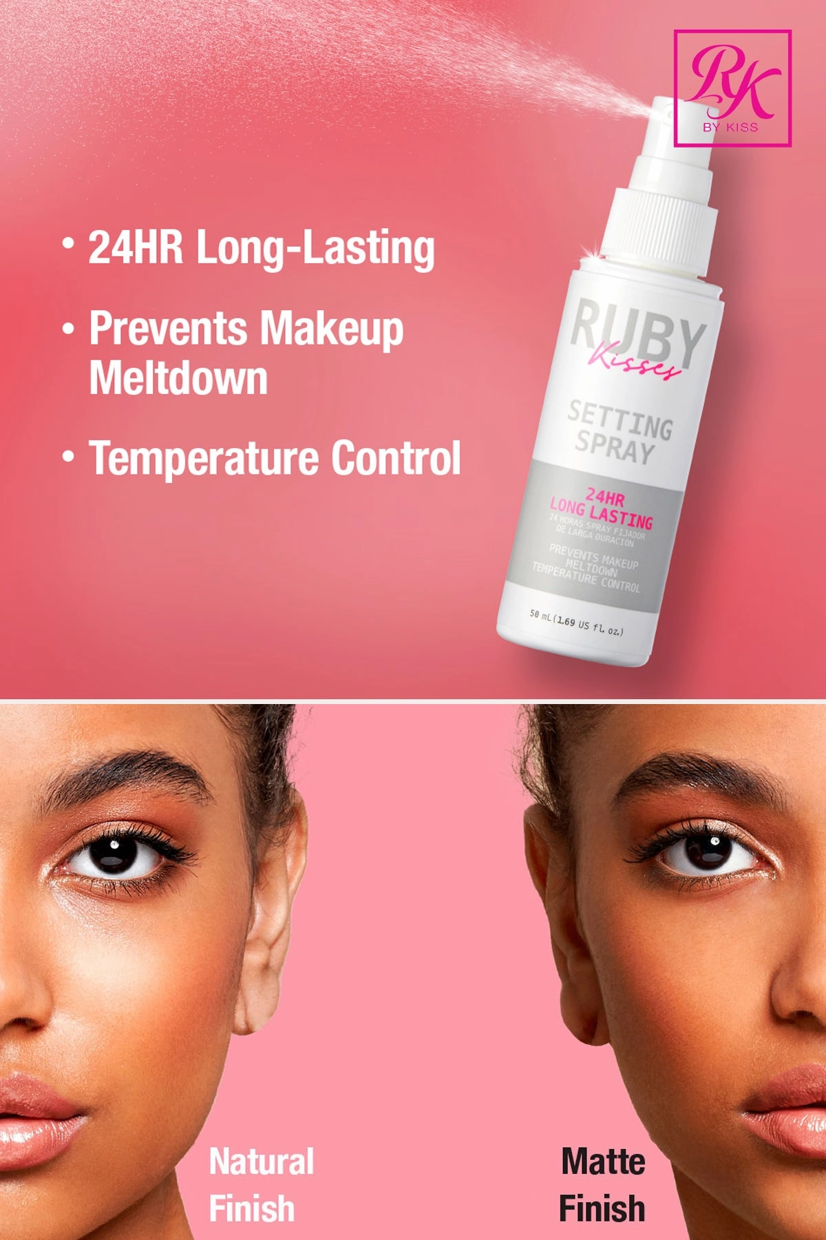 RUBY KISS BY KISS NEVER TOUCH UP SETTING SPRAY