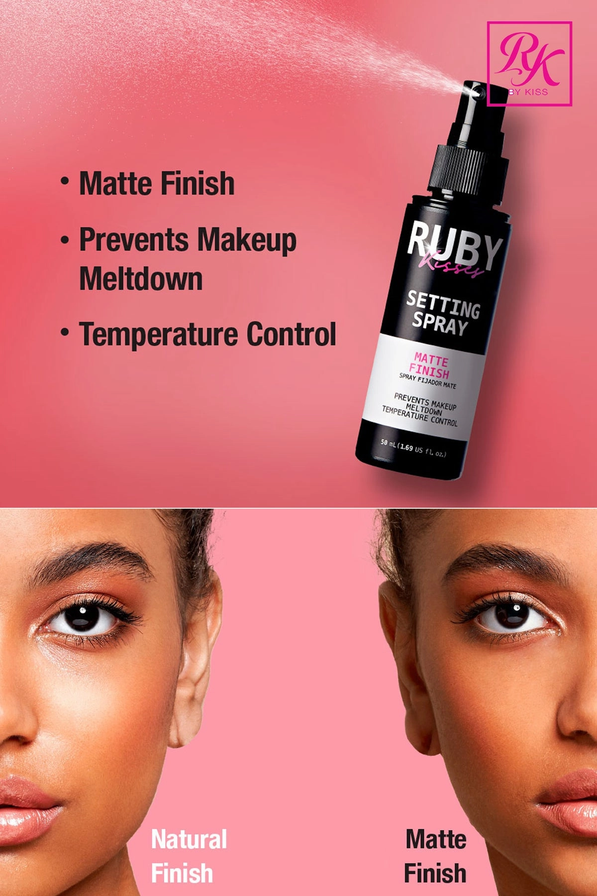 RUBY KISS BY KISS NEVER TOUCH UP SETTING SPRAY